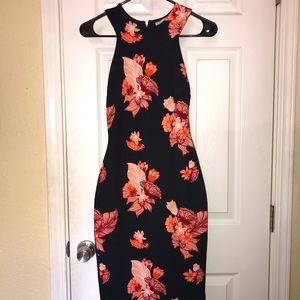Black and Coral H&M Dress
